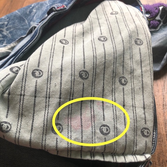 Mens Frost Originals Jeans 44 X 34” Baggy Distressed Unique Patches Rn96281 - Picture 8 of 16